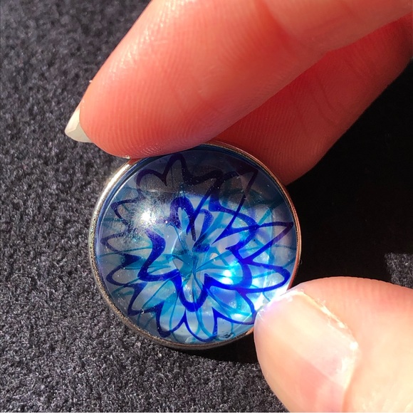 Snap Button Jewelry - One Snap Button | Blue | NWOT